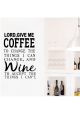 Lord, give me coffee-wallsticker