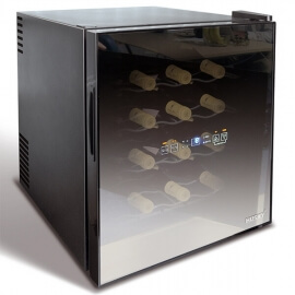 Husky vinkøleskab til 16 flasker med spejl-glas (5060055577341)