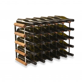 Vino Vita vinreol - mørkbejdset fyrretræ - 30 flasker