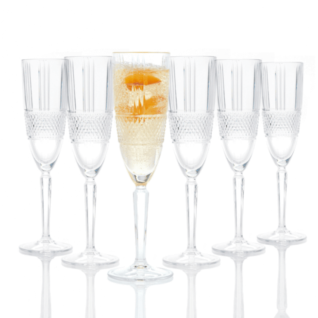 RCR Brillante champagneglas 6 stk