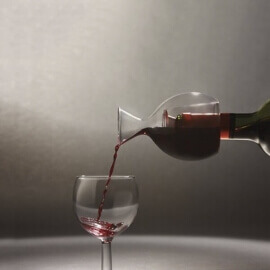 Vinilter designet som vinglas
